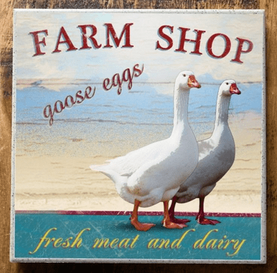 Farm Shop Geese Trivet
