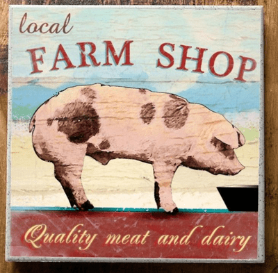 Farm Shop Pig Trivet