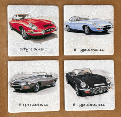 Jaguar - E-Type - Series 1 coupe - Series 2 coupe - Series 2 convertible - Series 3 convertible