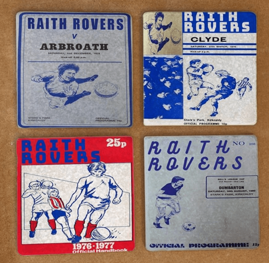 Old Raith Rovers Raith Rovers - Vintage Home Programmes