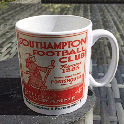 Southampton FC Mug | 1976 FA Cup Final Ticket + Vintage Programme