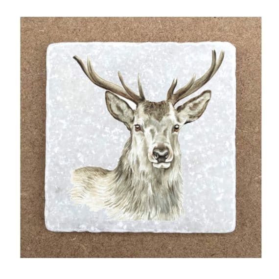 Stag Marble coaster (4)