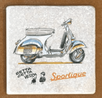 Vespa Scooter Coaster - Novelty Drink Coaster With Fun Design, Perfect For Gifts Or Home Decor - View #9