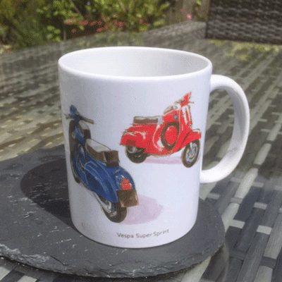 Vespa Super Sprint & Gran Sport Mug