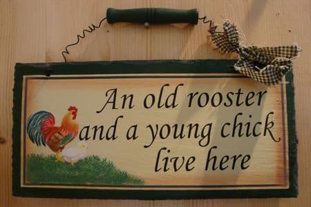 Cute chick - slate hanger