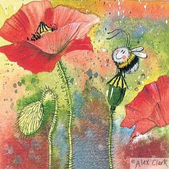 Mini Poppy Bee by Alex Clark