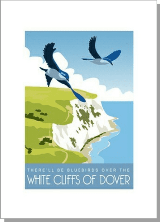 Blue Birds over the White Cliffs of Dover