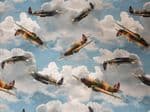 Air Force Centenary planes fabric UK fighters material Fat Quarter - 50cm x 56cm - 100% cotton