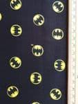 Batman fabric UK small print logo material Fat Quarter - 50cm x 56cm - 100% cotton Dark Knight