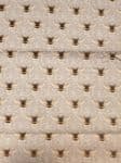 Bee fabric UK grey material Fat Quarter - 50cm x 56cm - 100% cotton buzzing