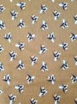 Bee Jersey fabric uk 95% Cotton 5% Spandex Black Yellow Bug Mustard Background - Price Per Metre