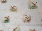 Bird upholstered fabric UK patterned material Fat Quarter - 46cm x 56cm - 80% cotton 20% polycotton