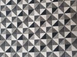 Black and white cubes Fabric UK 80% Cotton 20% Poly material upholstered feel - Price Per Metre