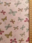 Butterfly fabric UK fat quarters - 45cm x 55cm (18" X 22") - butterflies theme material  100% COTTON