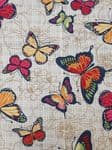 Butterfly fabric UK patterned material Fat Quarter - 50cm x 56cm - 100% cotton Animals Insects Brown