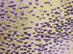 Butterfly Lilac Purple fabric UK - Animals Gold Black White Wild Insect Bugs Wings - Price Per Metre