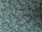 Christmas Gold Leafs fabric UK patterned material Fat Quarter - 50cm x 56cm - 100% cotton Green