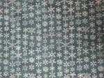 Christmas Gold Snowflake fabric UK - Winter Outline Green Background Festive - Price Per Metre