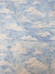 Cloud fabric UK - Cloudy sky Peaceful Blue Calming Tranquil Fluffy - Price Per Metre