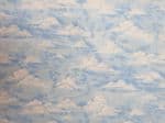 Cloudy sky fabric UK patterned material Fat Quarter - 50cm x 56cm - 100% cotton blue peaceful calm
