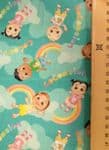Cocomelon fabric - FAT QUARTER - fabric UK new character material - 50cm x 56cm - 100% cotton