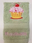 CUPCAKE PERSONALISED FACE CLOTH
