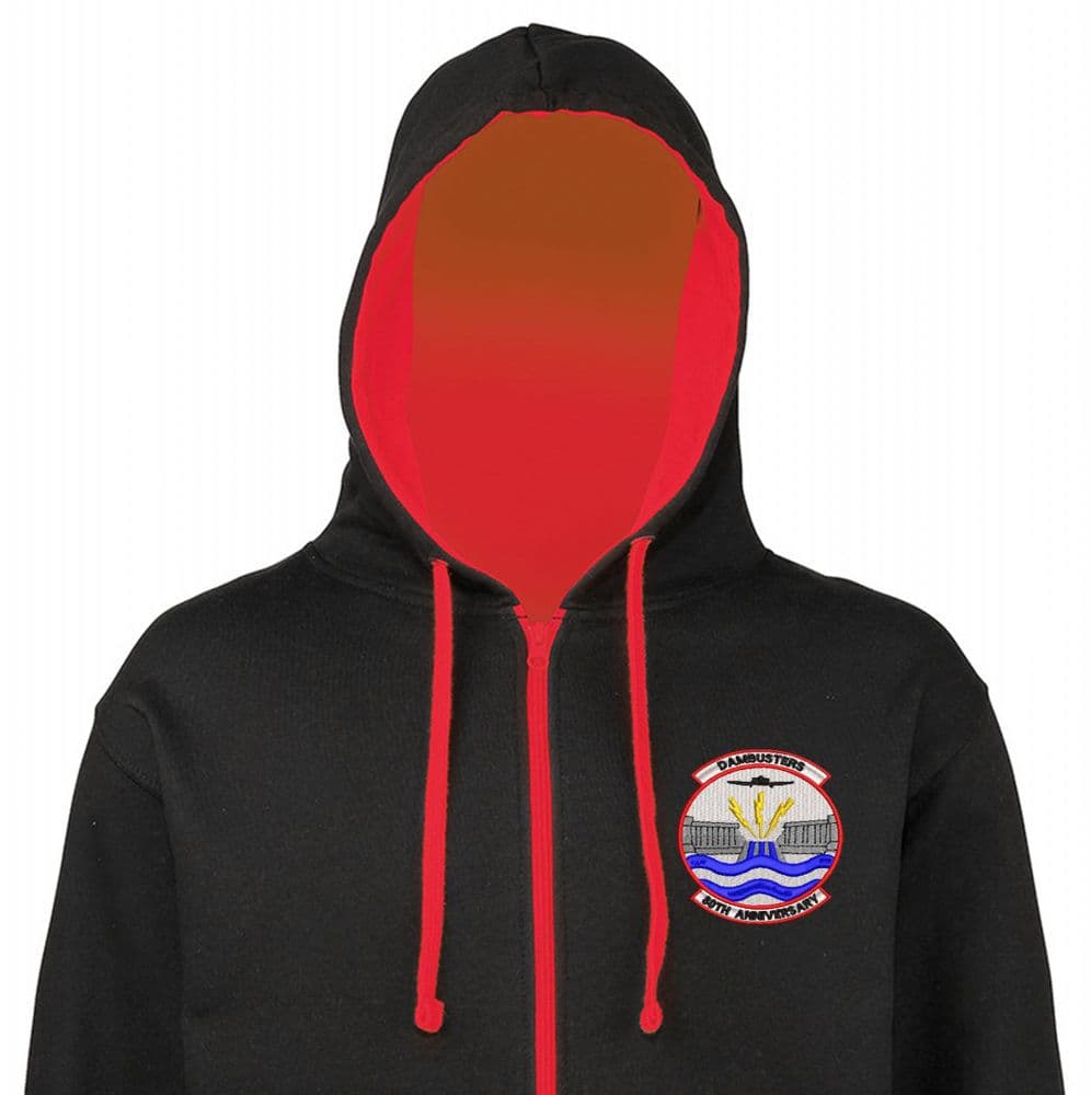Custom embroidered logo hoodie AwDis UK personalised adult company
