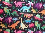 Dancing Dinosaurs - Fabric 100% Cotton  - Price Per Metre