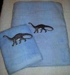 DINOSAUR PERSONALISED TOWEL SET - DIPLODOCUS