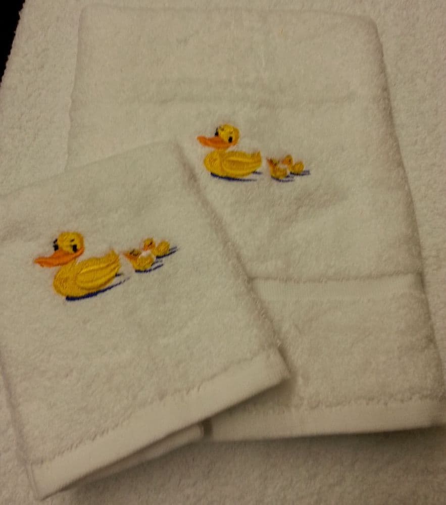DUCKS PERSONALISED TOWEL SET