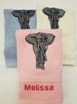 ELEPHANT PERSONALISED FACE CLOTH