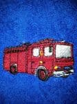 FIRE ENGINE PERSONALISED TOWEL SET