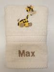 GIRAFFE PERSONALISED FACE CLOTH (1)