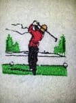 GOLFER PERSONALISED TOWEL SET