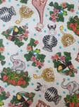 Jungle animals fabric uk 100% Cotton Zebra Giraffe Elephant Lions - Price Per Metre