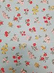 Liberty fabric UK 100% Cotton  floral material blue flowers floral Posy sprig Price Per Metre