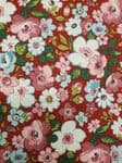 Liberty fabric UK 100% Cotton red floral material Hedgerow Bloom Price Per Metre