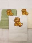 LION PERSONALISED FACE CLOTH