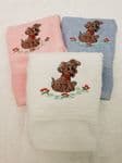 LITTLE DOG PERSONALISED FACE CLOTH
