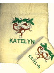 MONKEY SWINGING PERSONALISED TOWEL SET