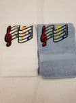 MUSIC NOTES PERSONALISED FACE CLOTH