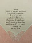 Personalised embroidered handkerchief - Mum wedding Handkerchief a Message of Your Choice (bond)