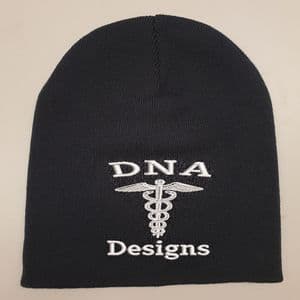 Personalised embroidered logo beanie hat custom workwear UK beechfield company sports club business