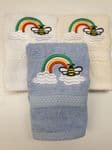RAINBOW & BEE PERSONALISED FACE CLOTH
