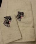 SCHNAUZER PERSONALISED TOWEL SET
