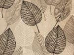 Silver Leaf Fabric UK 80% Cotton 20% Poly giving an upholstered finish - Price Per Metre