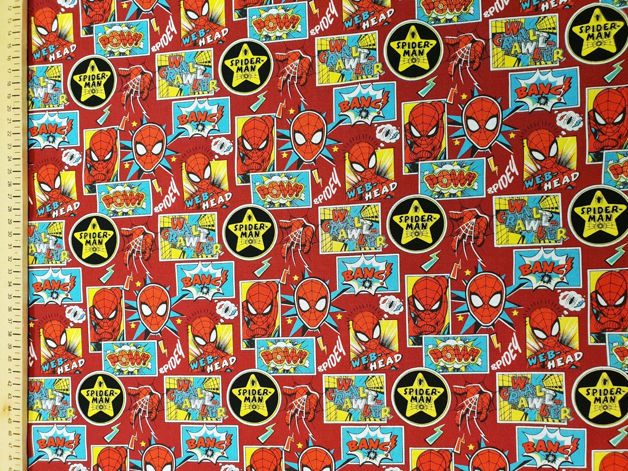 Spider-man fabric uk 100 cotton Avengers Marvel comics material- Price ...