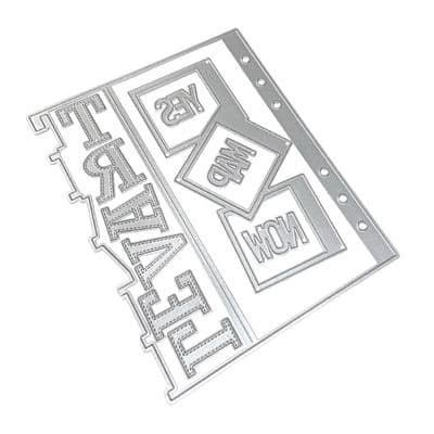 2255 Elizabeth Craft Designs - Once In A Lifetime Die - Slanting Library Pocket with Bag