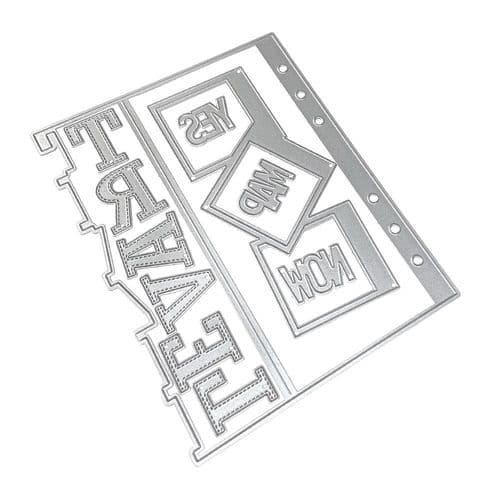 2255 Elizabeth Craft Designs - Once In A Lifetime Die - Slanting Library Pocket with Bag