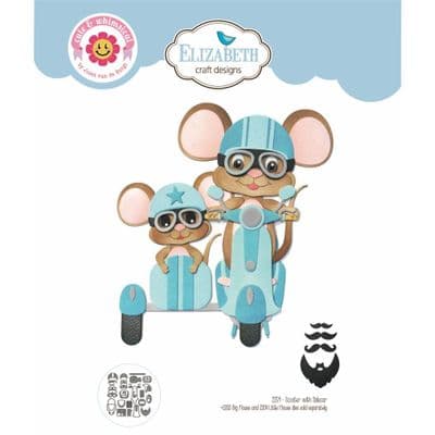 2259 Elizabeth Craft Designs - Dies - Scooter with Sidecar